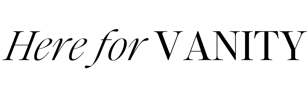 Here for Vanity logo