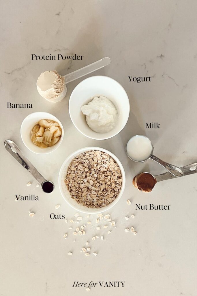 protein overnight oats ingredients