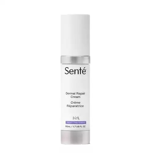 Senté Dermal Repair Facial Cream - All-In-One Skin Renewal - Hydrate And Rejuvenate Sensitive, Rosacea-Prone Skin - with Vitamin E and Green Tea Extract - 1.7 Fl Oz