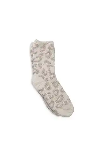 Barefoot Dreams CozyChic Youth Barefoot In The Wild Sock, Cream/Stone