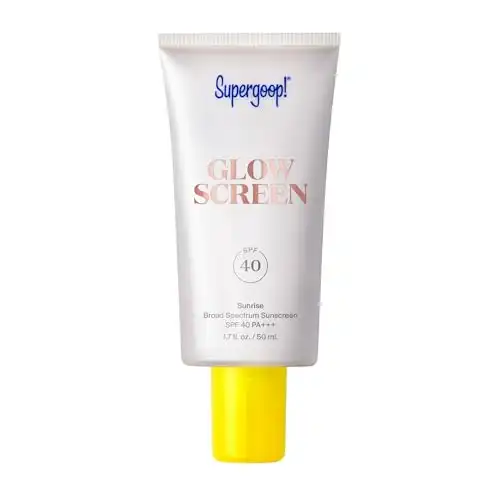 Supergoop! Glowscreen SPF 40 – Glowy Sunscreen Primer with Hyaluronic Acid, Vitamin B5 & Niacinamide – 1.7 oz