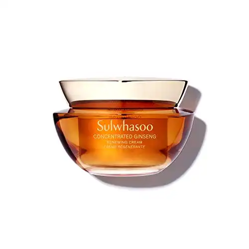 Sulwhasoo Concentrated Ginseng Renewing Cream: Travel Sized Cream to Hydrate, Visibly Firm, and Visibly Soften Lines & Wrinkles, 0.33 fl. oz.