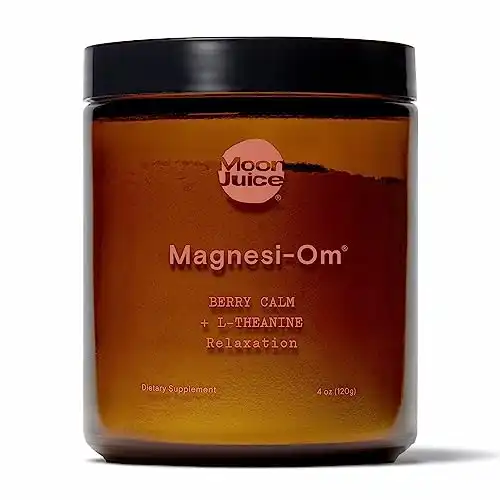 Magnesi-Om Supplement for Calm, Relaxation & Regularity with Magnesium & L-Theanine - Sugar Free Berry Flavor