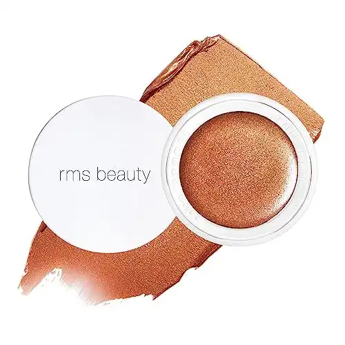 RMS Beauty Buriti Bronzer - Cream Bronzer, Face & Body Shimmer Bronzer & Highlighter, Face Glow Highlighter Makeup, Face Highlighter & Makeup Bronzer