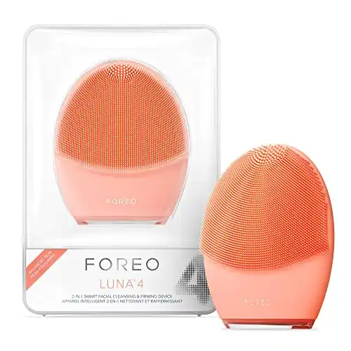 FOREO LUNA 4 Face Cleansing Brush | Firming Face Massager | Anti Aging Face Care | Enhances Absorption of Facial Skin Care Products | Simple Skin Care Tools | Balanced Skin