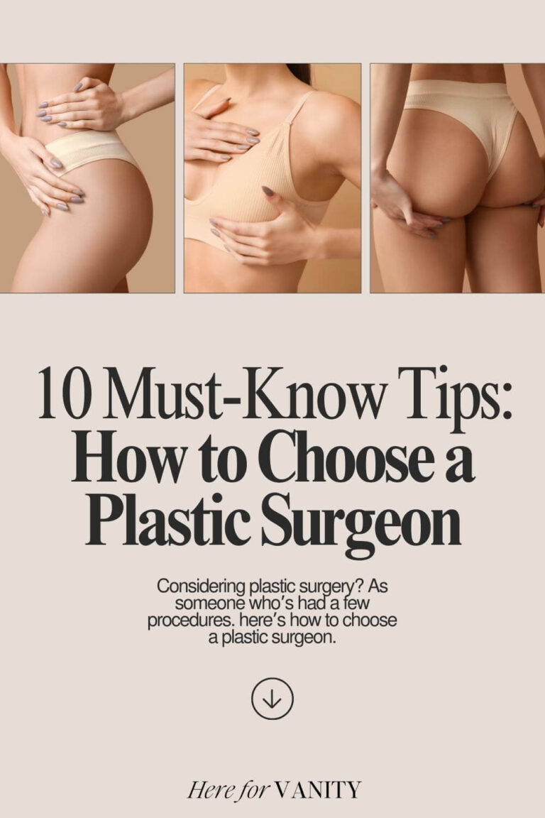 how to choose a plastic surgeon