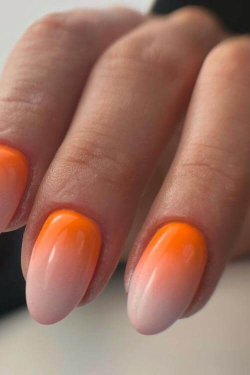 fall orange nails