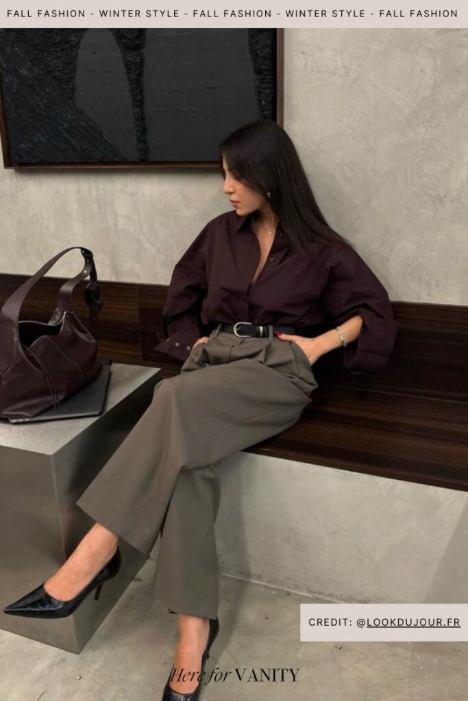 Sleek Trousers fall outfit