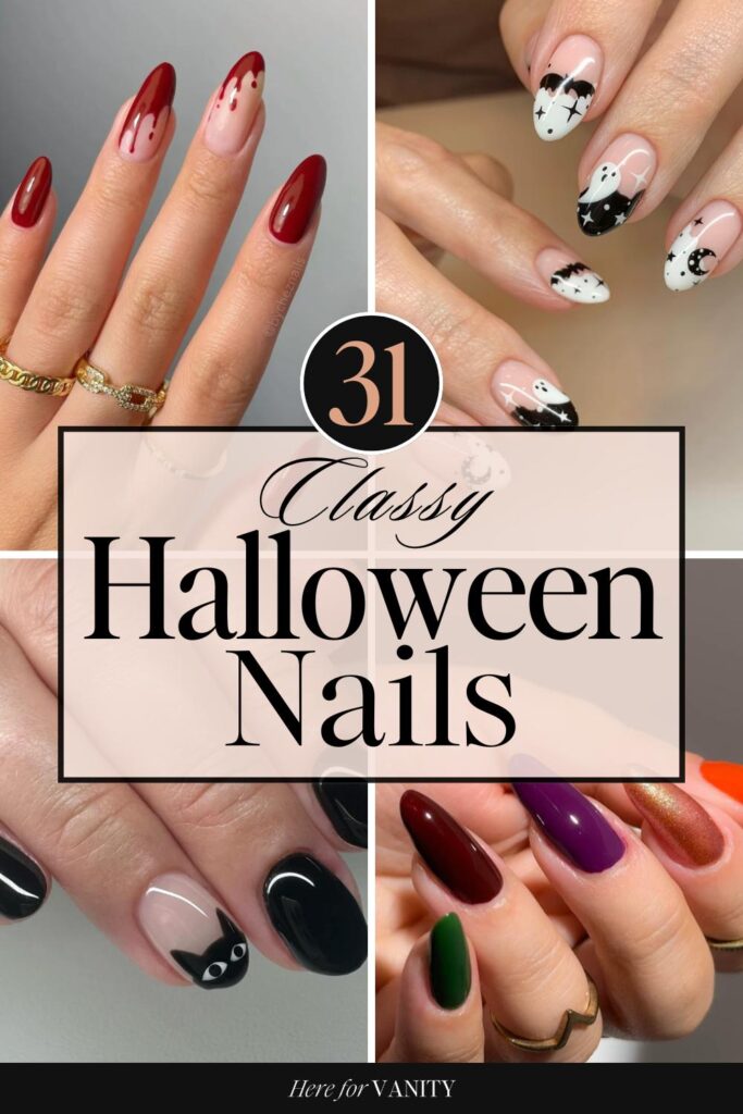 simple halloween nail designs