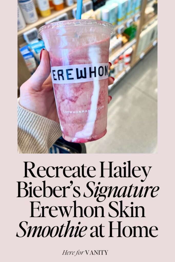 Hailey Bieber Skin Smoothie Recipe