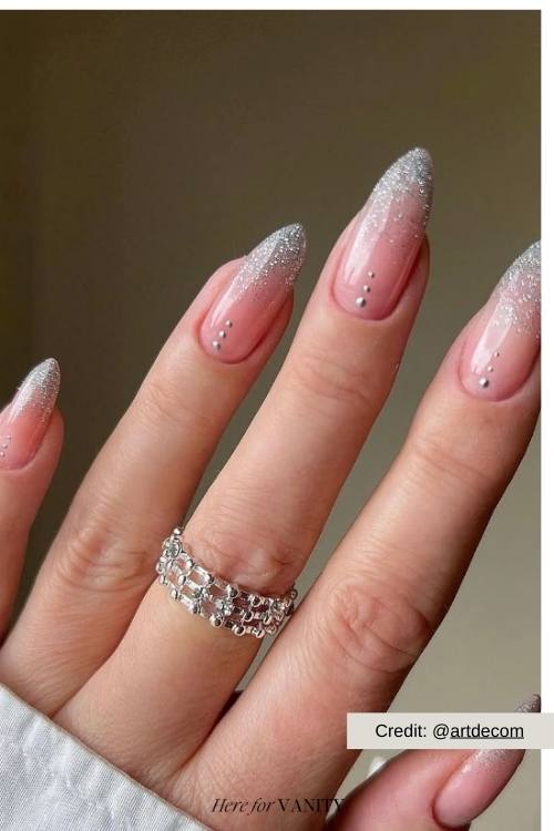 french tip holiday nails