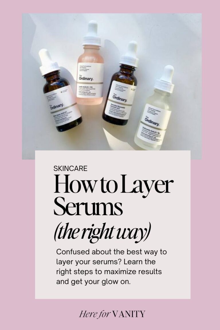 how to layer skincare