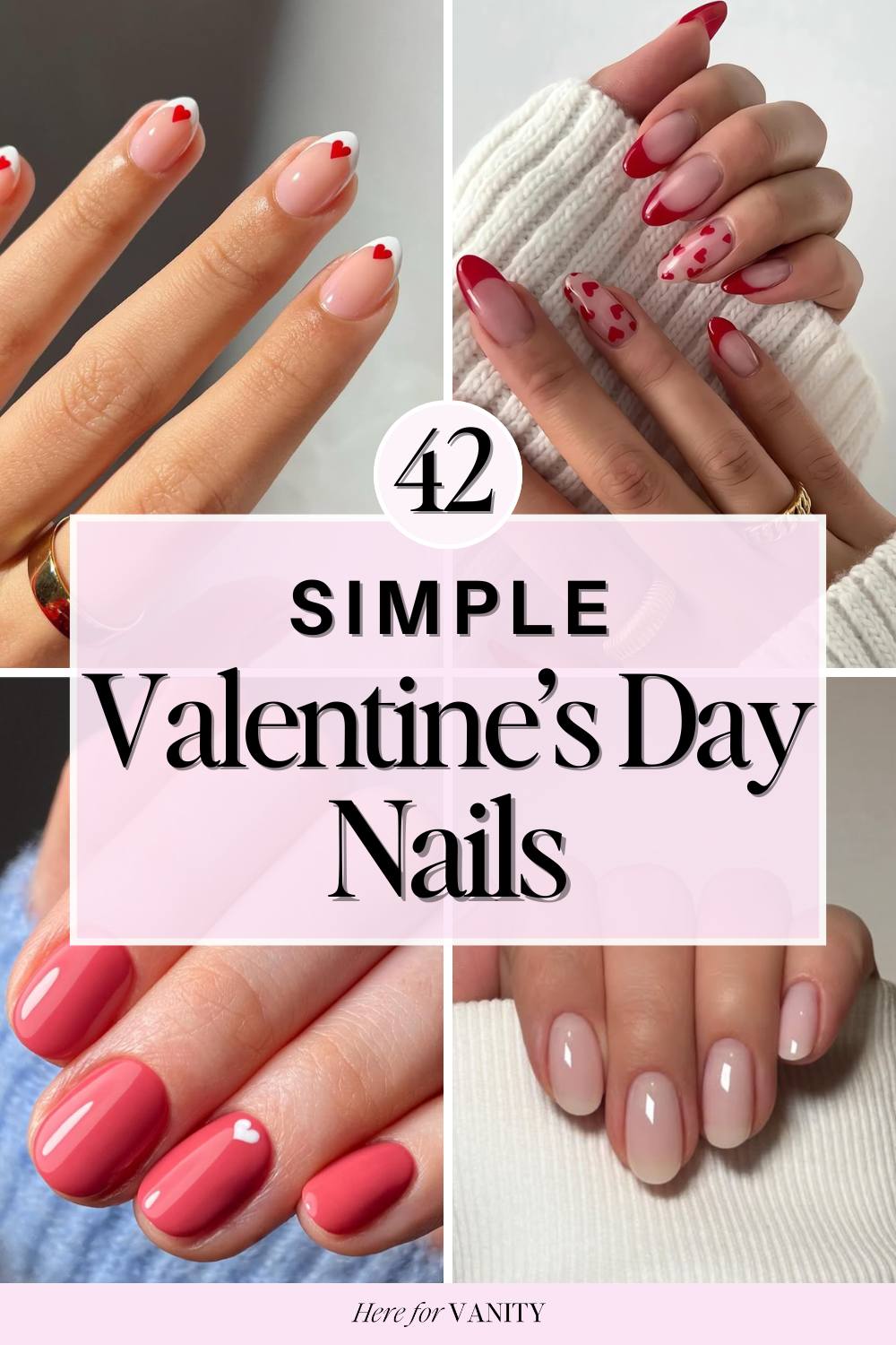 short valentines nail