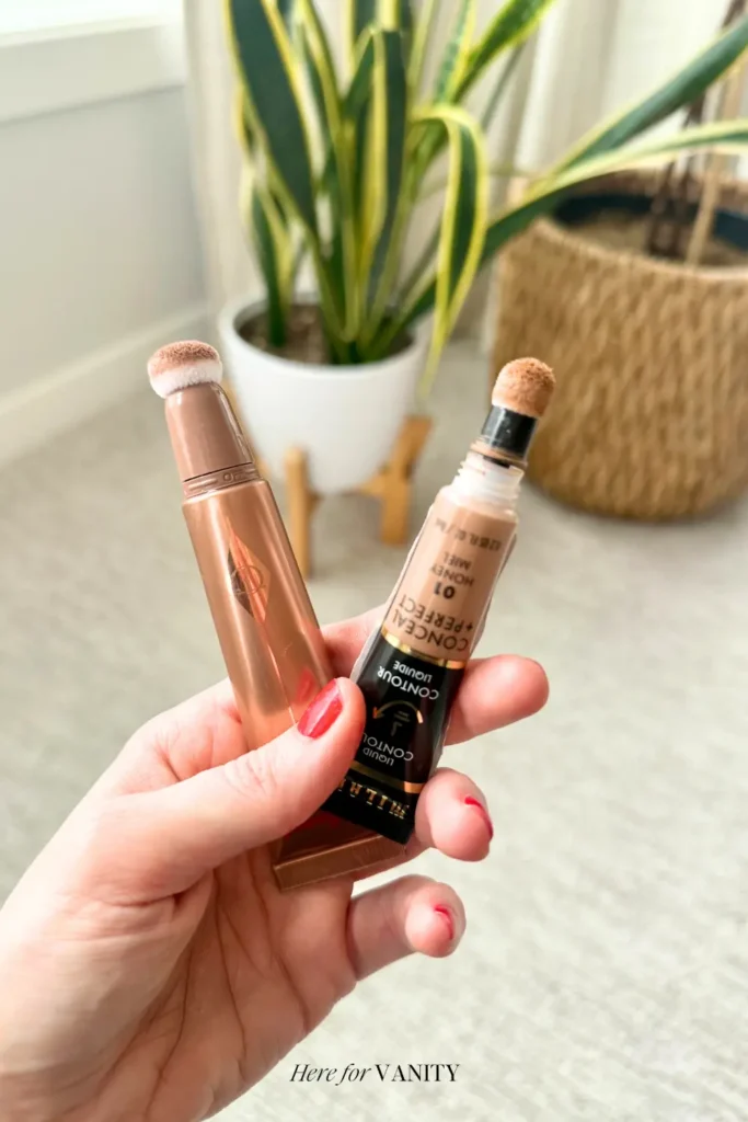 Charlotte Tilbury vs. Milani Contour Wand Comparison